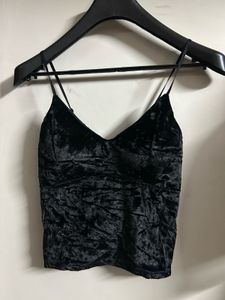 Black Velvet Cami Top