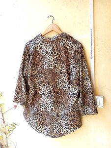 Animal Printed Imported Button Up Shirt (Women)