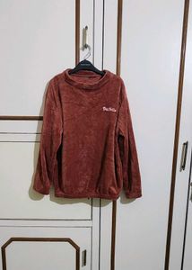 Mauve Wool Blend Night Suit