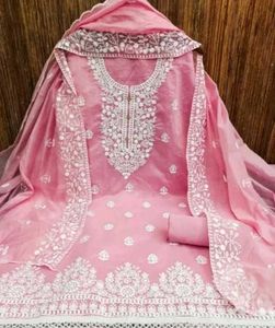 Elegant Pink Dress Material