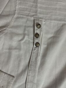 Men’s White Kurta - L