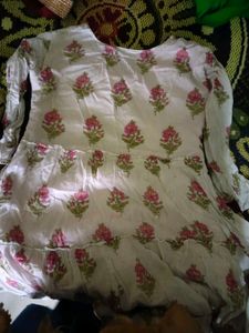 Floral Print Cotton Kurti