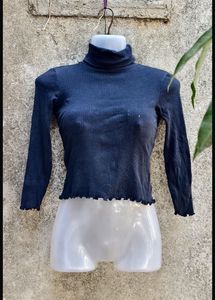 Blue Turtle Neck Tshirt