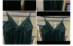 Green And Orange Hot Sexy Robe Set Eith Panties