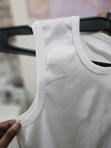 White Sleeveless Top