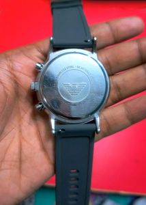 EMPORIO ARMANI Men Analog Gunmetal-Toned Chronogra