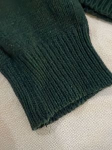 Green Cropped Cardigan