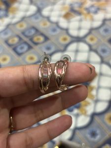Twisted Small Golden Hoops