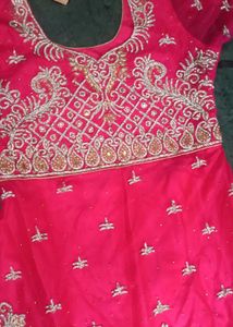 Elegant Pink ghrara Set