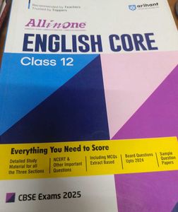 All In One English Core Class 12