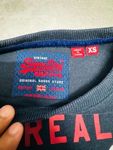 Super Dry Navy Blue T-Shirt