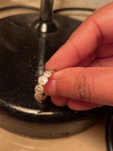 Elegant Gold Ring with AD diamonds