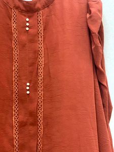 Elegant Rust Dress