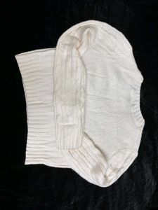 H&amp;M White Knit Sweater