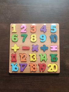 Colorful Wooden Puzzle Set Featuring 3D