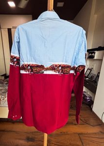 vintage Gabbana By Akhbar pearl snap shirt