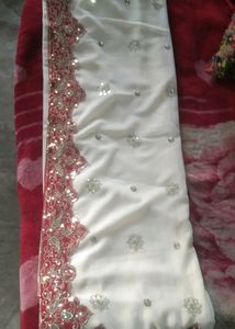 Off White Saare With Blouse