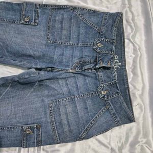 Bootcut Cargo Denim