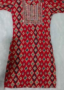 🔥Beautiful Sequence Multicolour Women Kurti