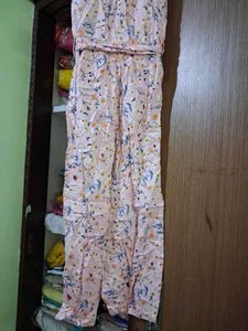 Cute Floral Girls Jumpsuit
