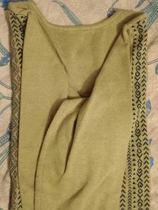 Patterned Olive T-Shirt