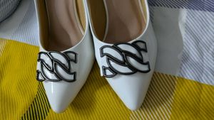 white stilletos
