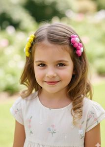 Flower Hair Clips - Set of 3