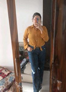 Mustard Clur Shirt For Women