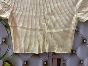 H&amp;M Divided Ribbed Crop Top