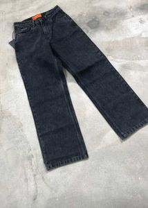 Black Wash Wide Leg Jeans