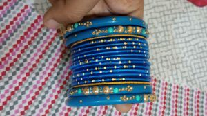 Blue &amp; Gold Bangles