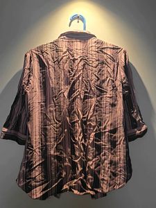 Striped Button-Up Shirt