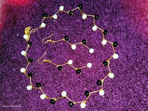 🎖️Dual Beaded(Black&amp;White)Choker Set