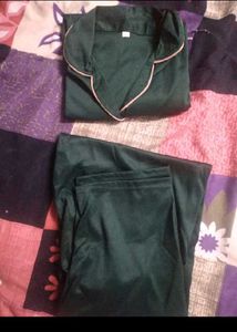 Elegant Green Pajama Set