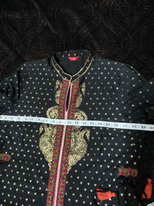 W Foli Print Black Kurti