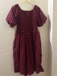Charming Polka Dot Midi Dress