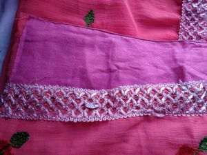 Pink Embroidered Saree