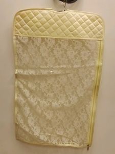 Satin Saree Cover With Net Design