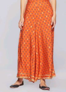 Wishful (W for Woman) Orange Printed Palazzo