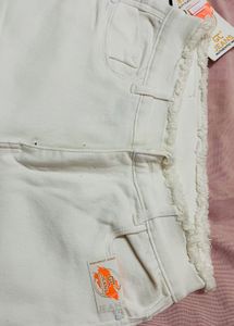 High Waist White Jeans