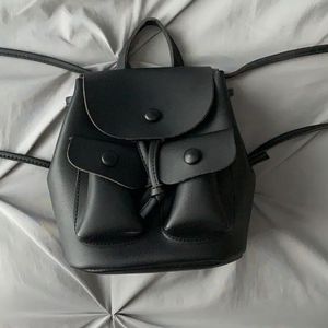 Mini Black Backpack