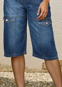 Denim Cargo Shorts