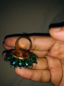 Crystal Dark Green Ring💍