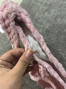 Pink Wool Handbag.
