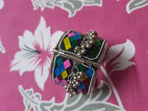 Afgani Silver Bracelet Bangle