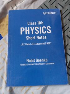 Class 11th Physics Short Notes By Mohit Goenka