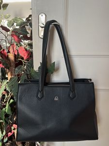 Benetton Black Tote Bag