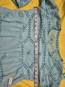 Embroidery Blue Top