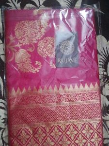 Elegant Pink Banarasi Silk Saree