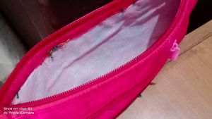 Elegant Pink Embroidered Hand Purse with Zipper..�